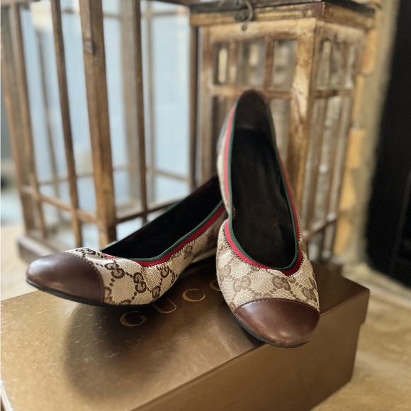 Gucci GG Elastic Monogram Flat EU 39 - Picture 1 of 15